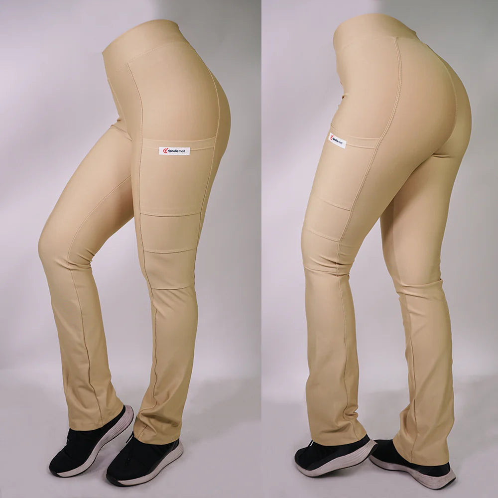 Pantalón clínico tela extra-elasticada spandex - Mujer