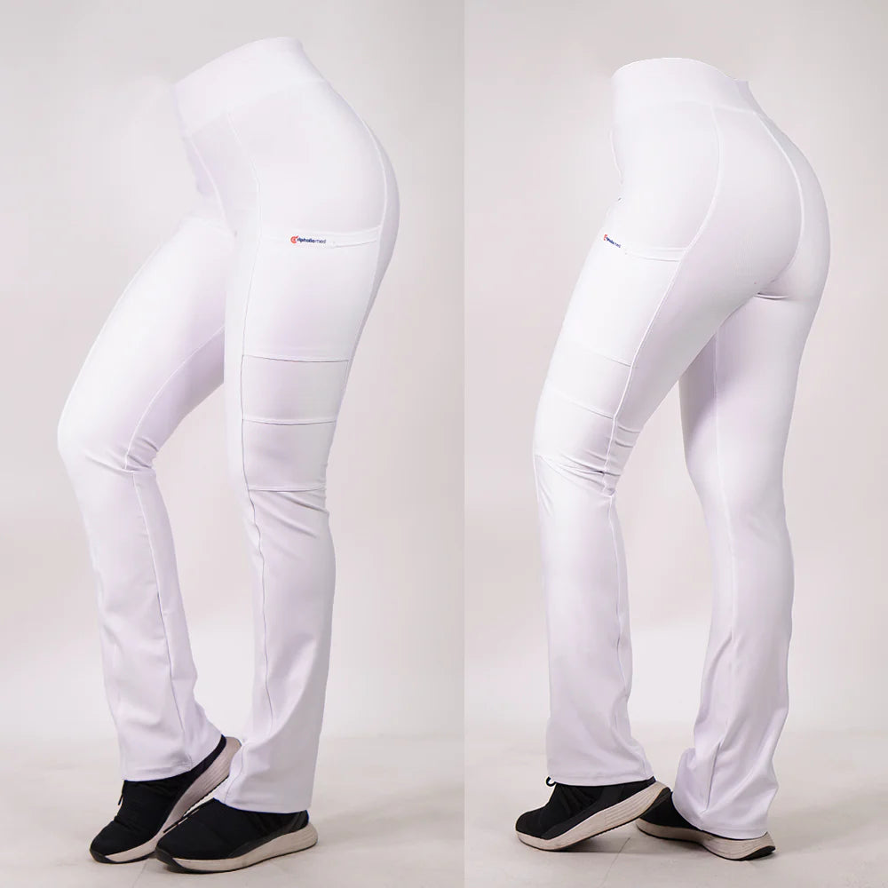 Pantalón clínico tela extra-elasticada spandex - Mujer