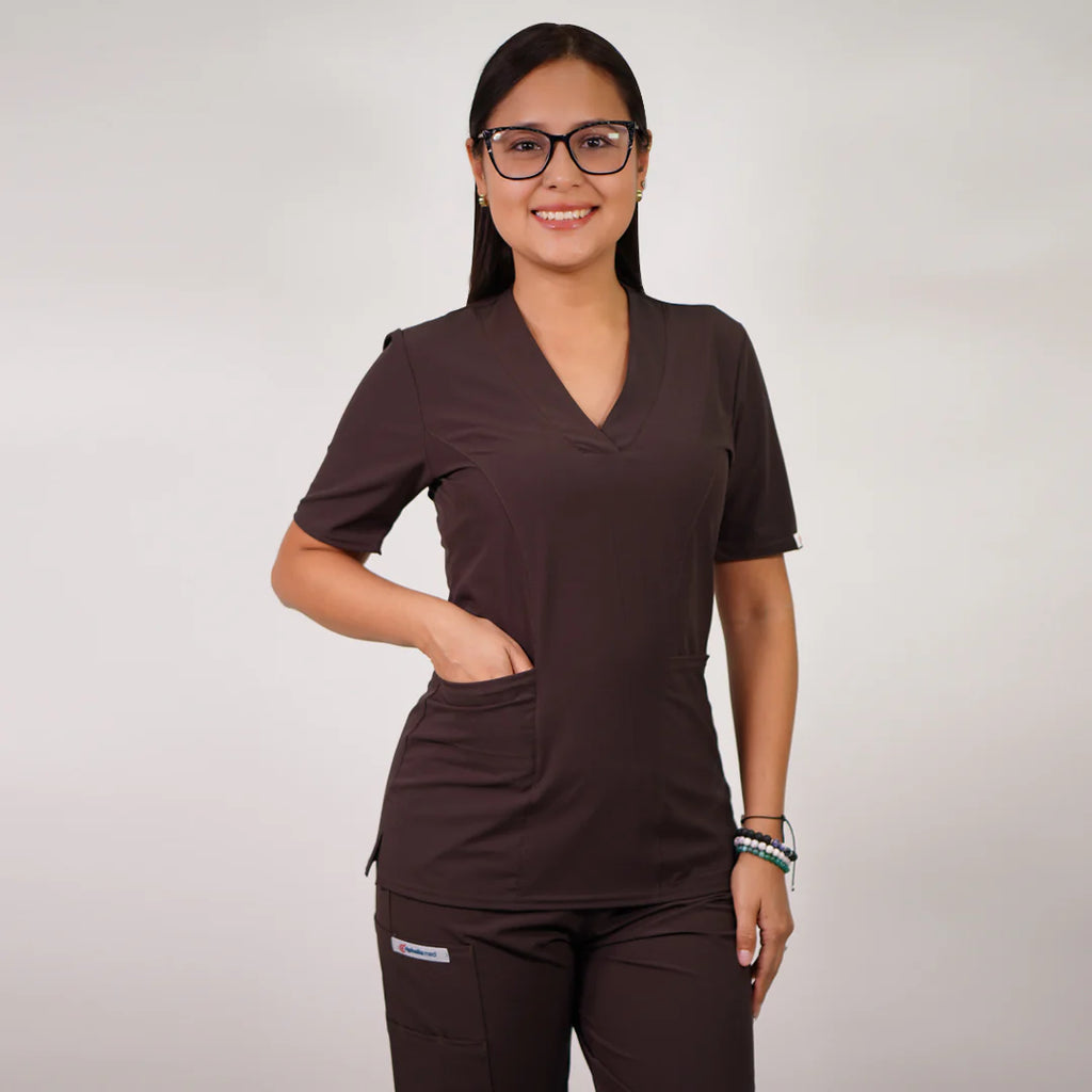 Delantal clinico clásico tela antifluidos - Mujer