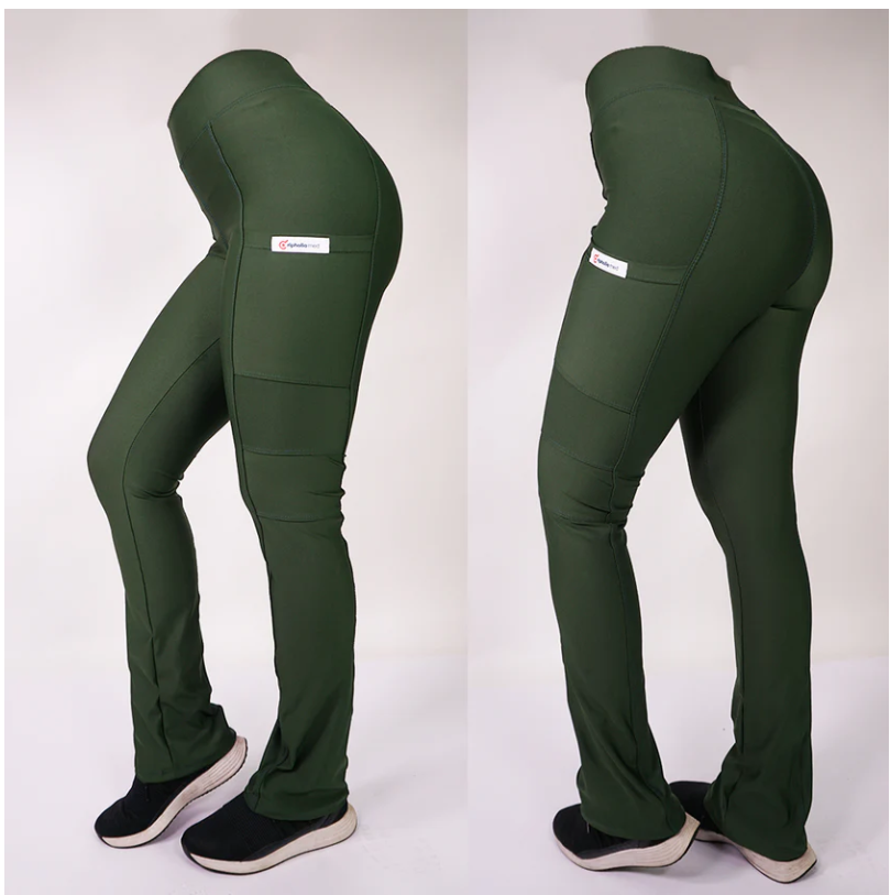 Pantalón clínico tela extra-elasticada spandex - Mujer