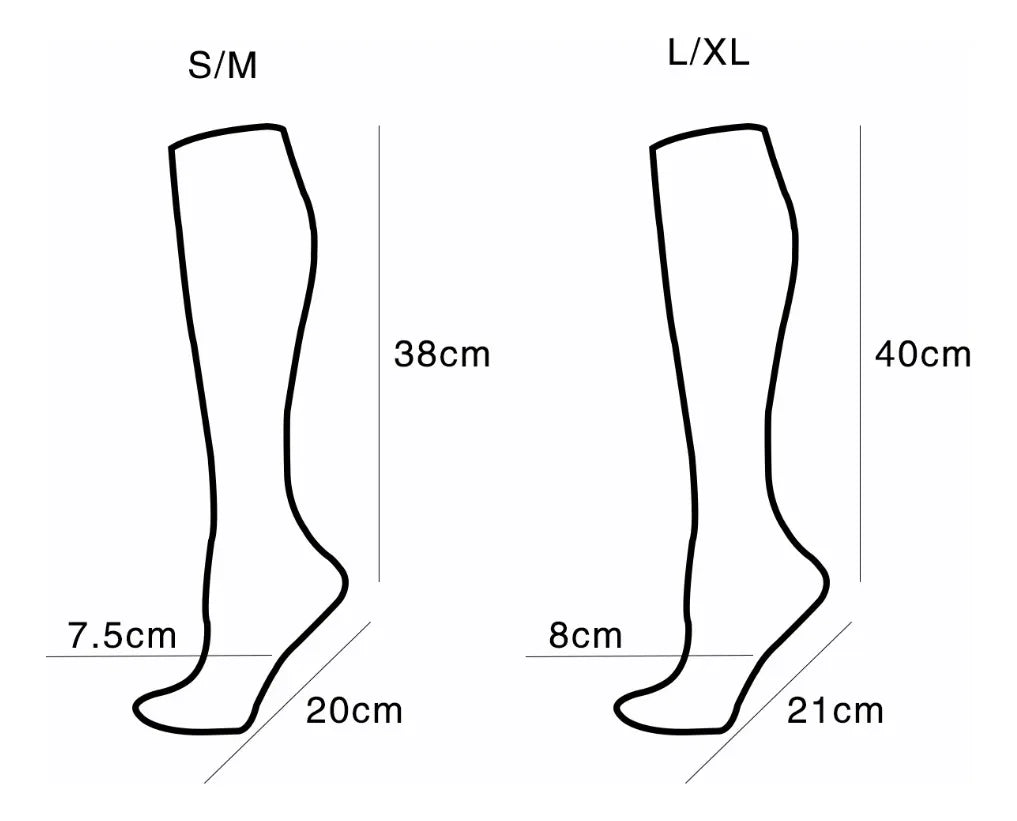 Calcetas compresivas Estampadas Unisex S/M L/XL