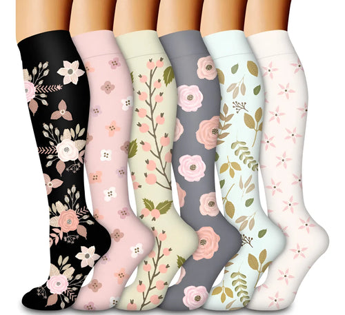 Calcetas compresivas Estampadas Unisex S/M L/XL