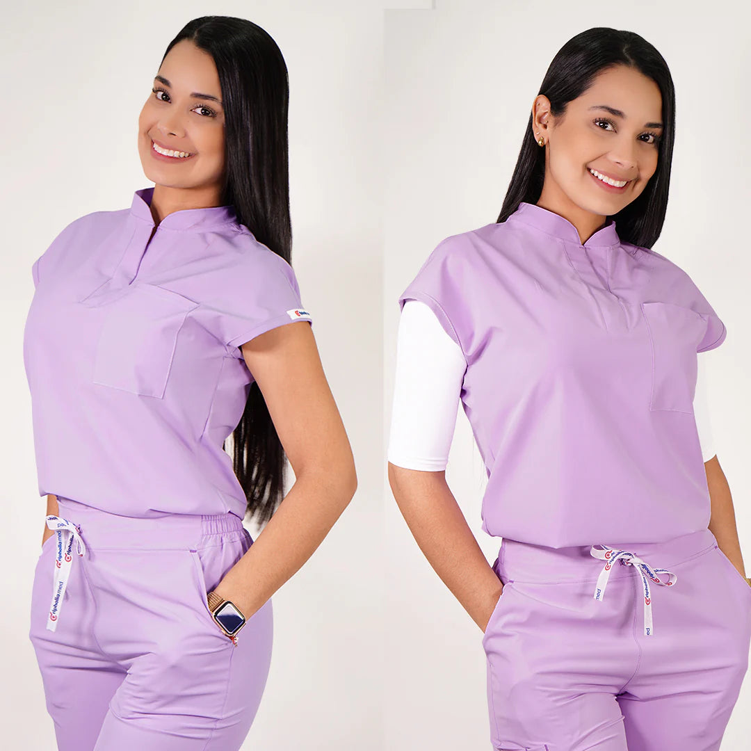 Delantal Clinico Amapola tela antifluidos - Mujer