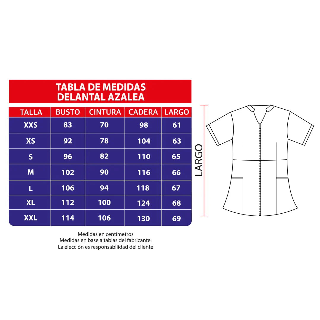 Delantal Clinico Antifluidos Azalea - Mujer