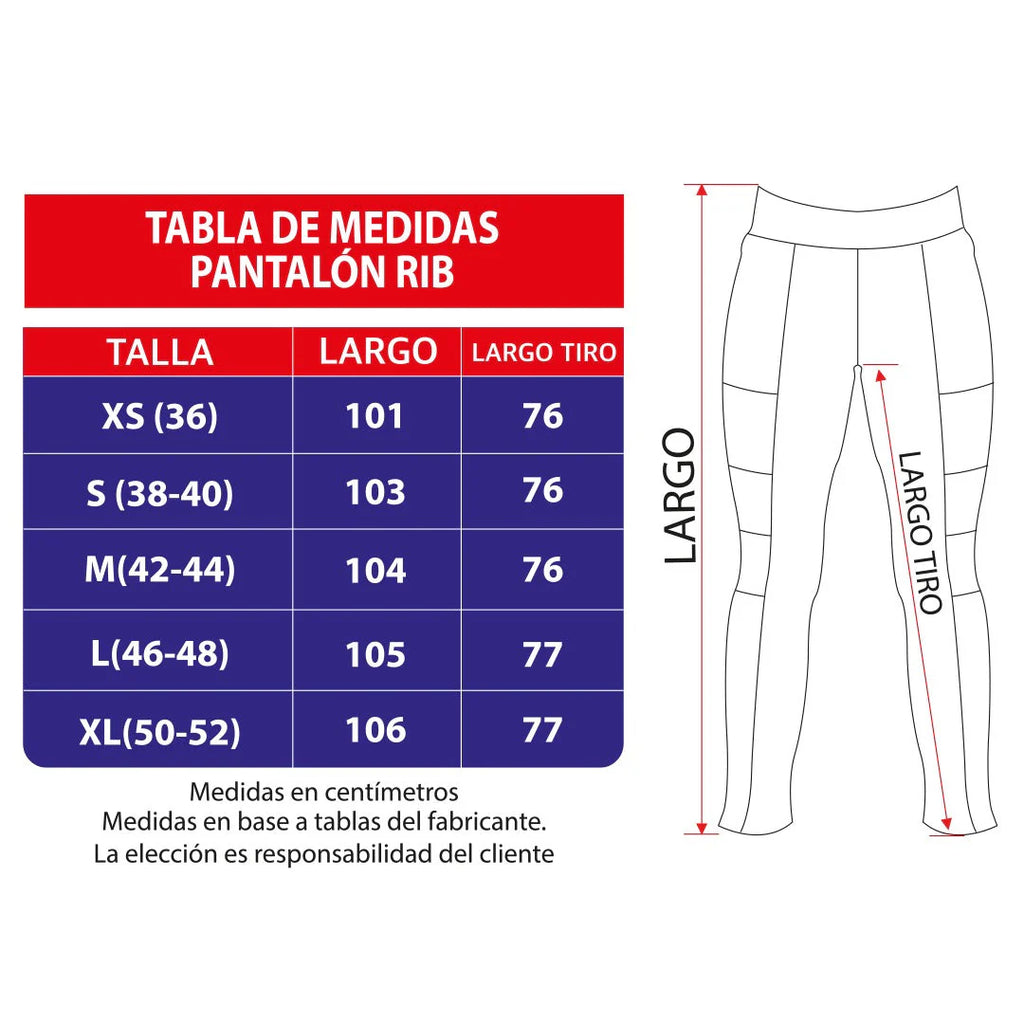 Pantalon clinico RIB  elasticada spandex  - Mujer