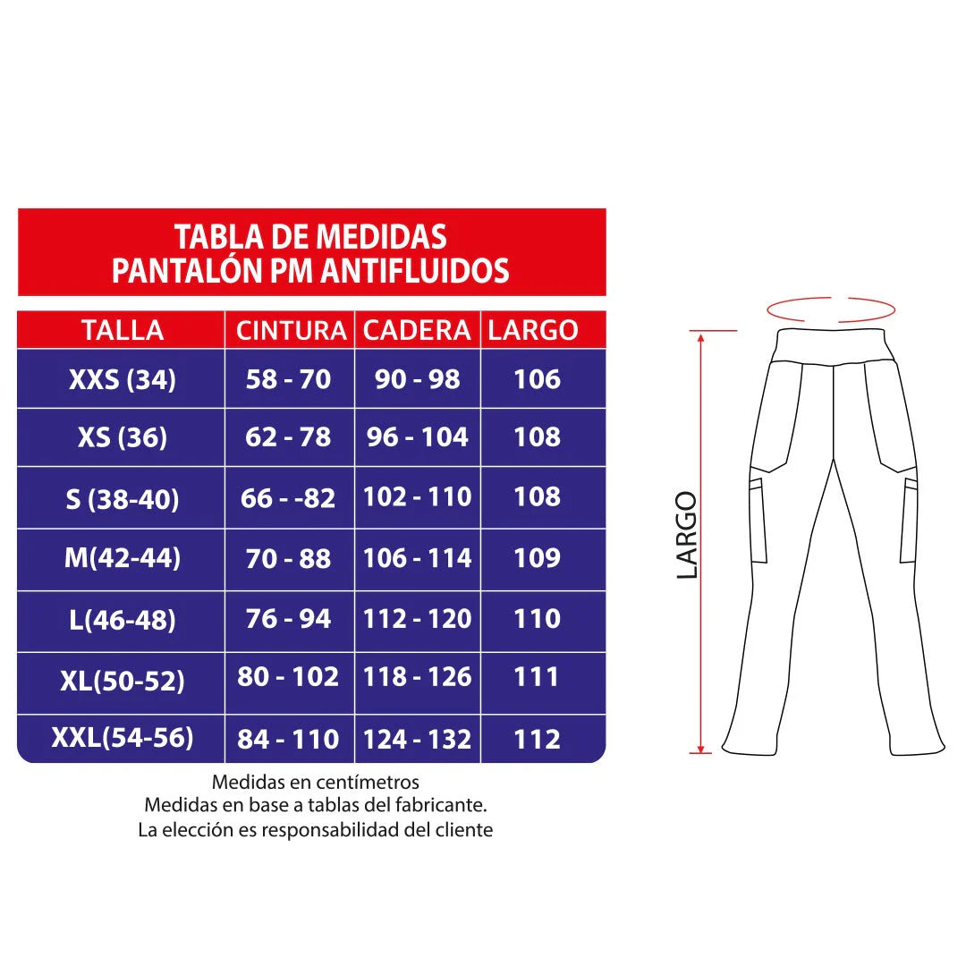Pantalon clinico PM antifluidos - Mujer