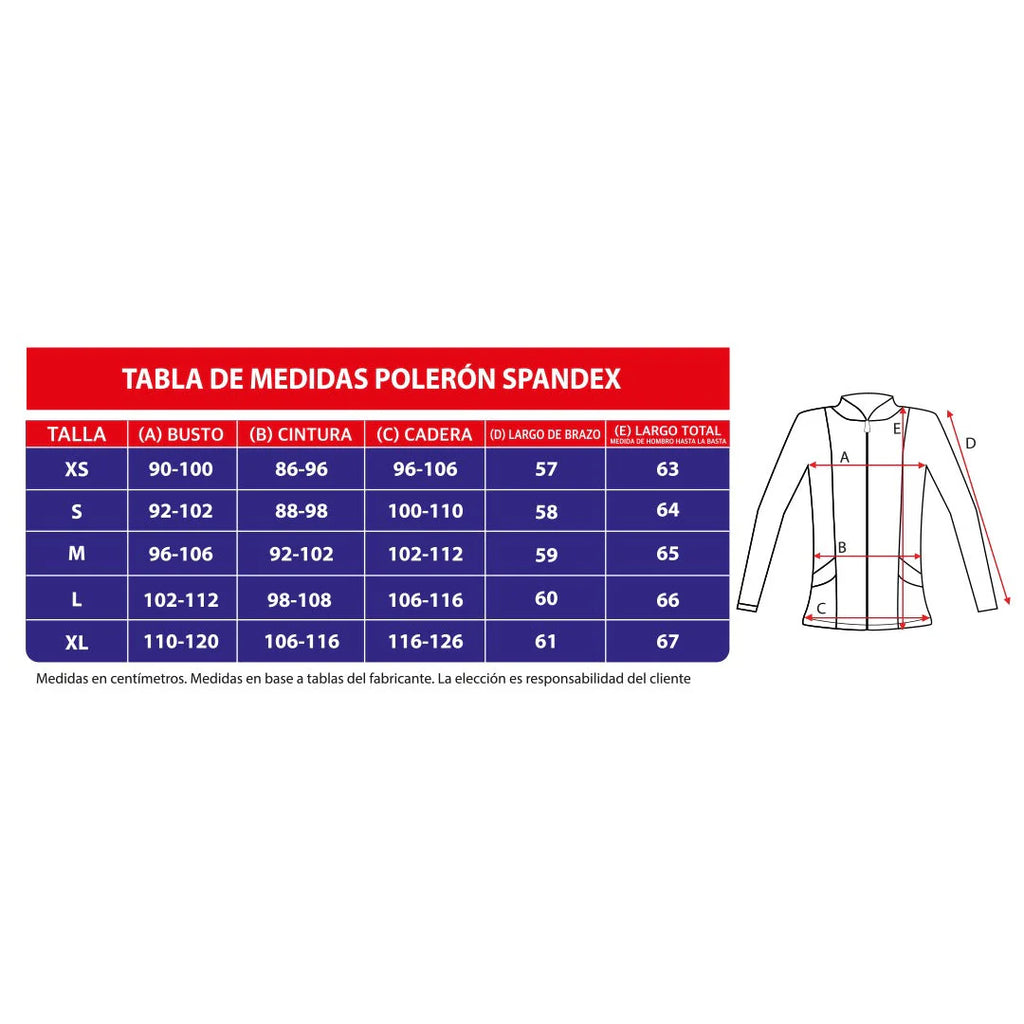 Poleron Clínico Spandex - Mujer