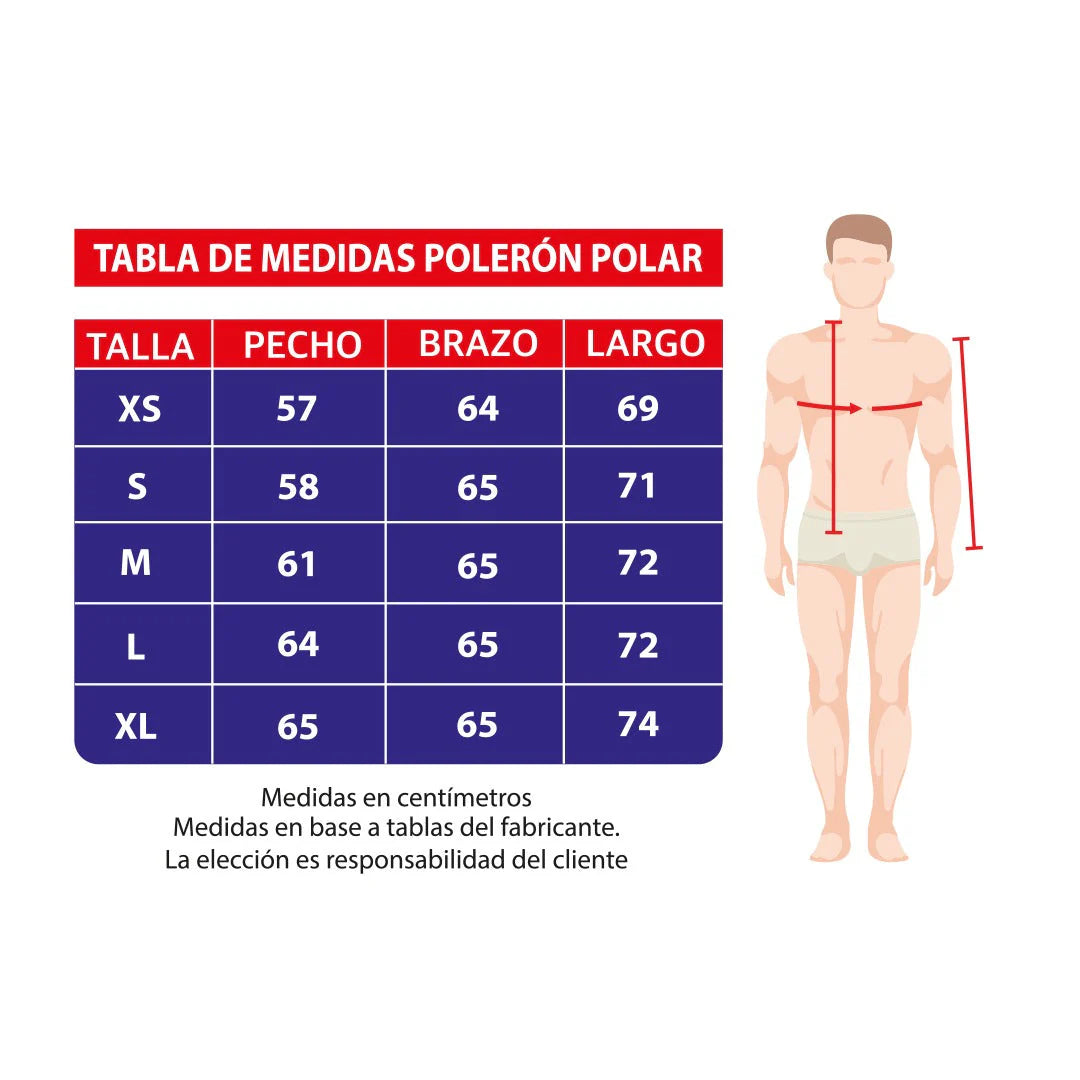 Poleron clinico Polar - Hombre