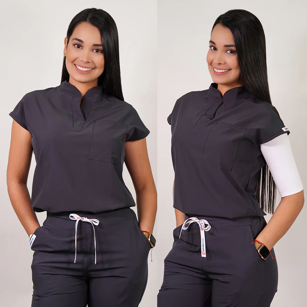Delantal Clinico Amapola tela antifluidos - Mujer