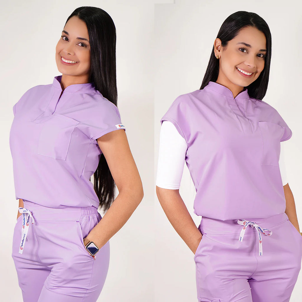 Delantal Clinico Amapola tela antifluidos - Mujer