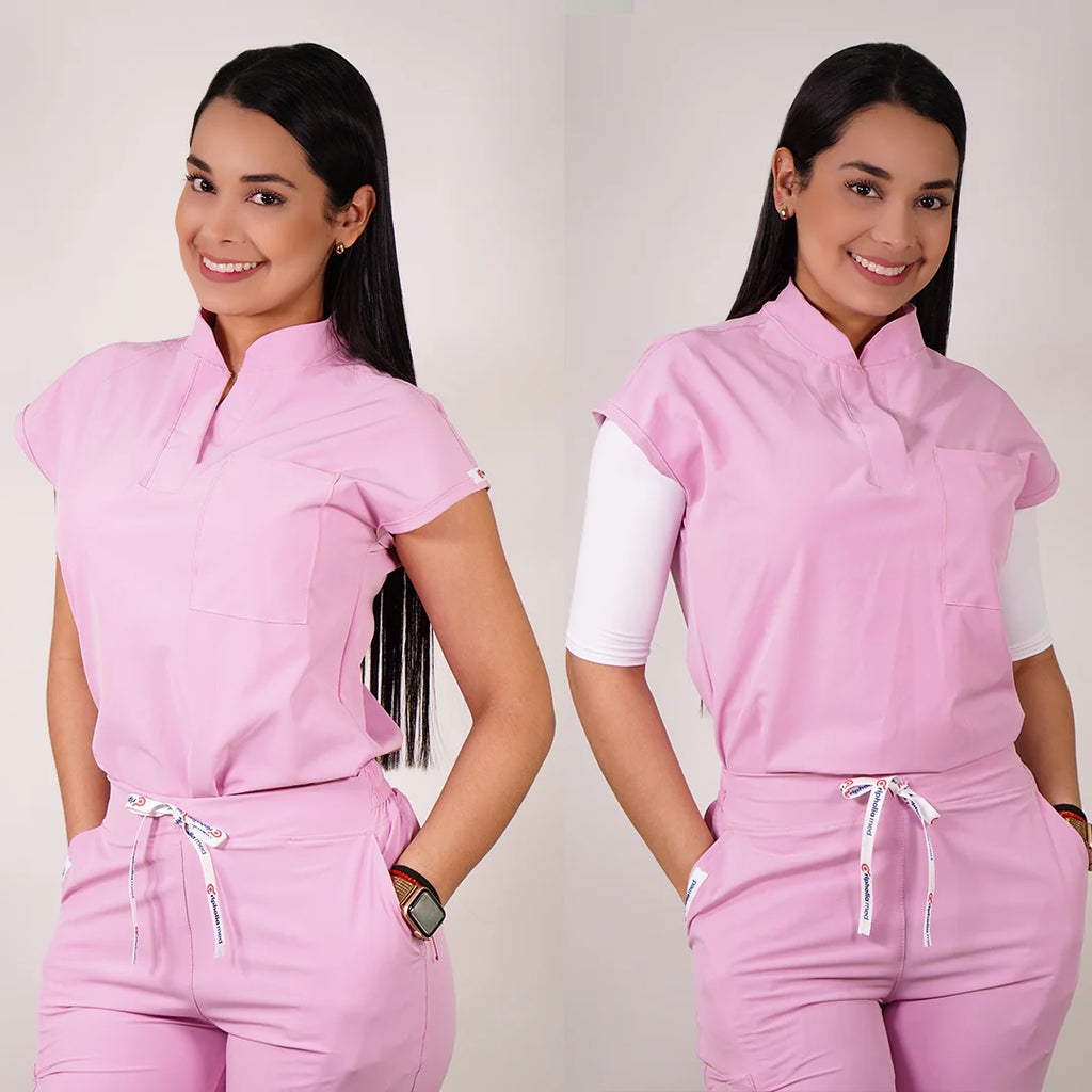 Delantal Clinico Amapola tela antifluidos - Mujer