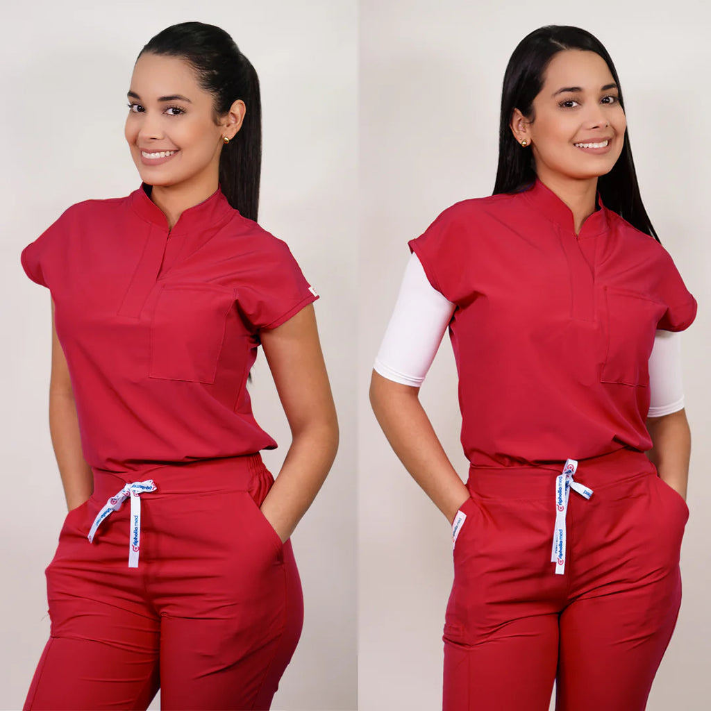 Delantal Clinico Amapola tela antifluidos - Mujer