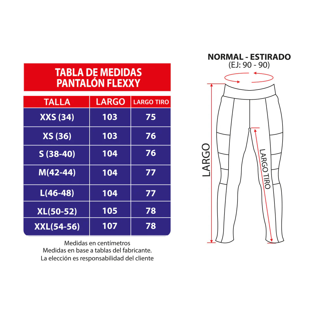 Pantalón clinico Extra-elasticado Flexxy - Mujer